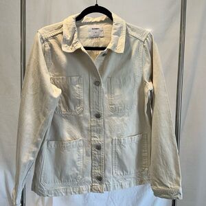 Old Navy Cream Cotton denim jacket size medium